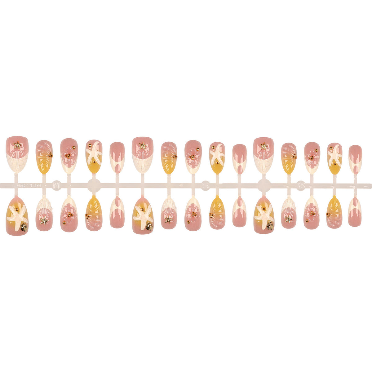 Küsteninspiriertes Press-On Nail Set
