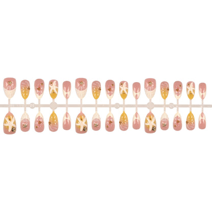 Küsteninspiriertes Press-On Nail Set