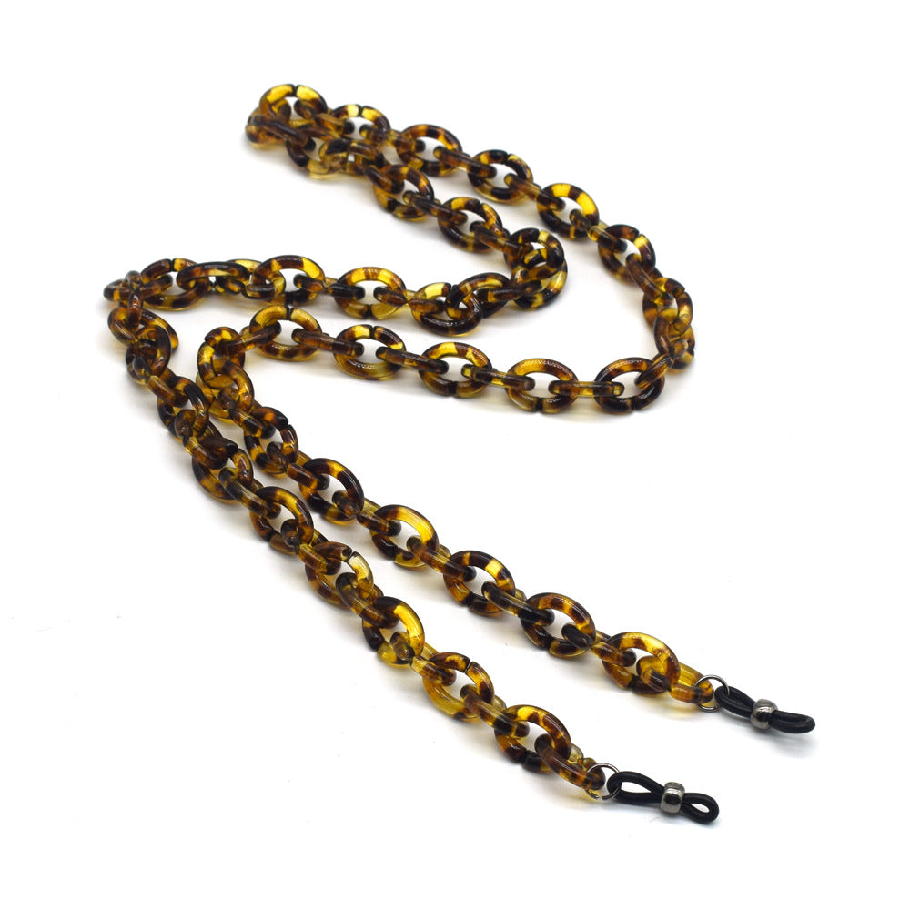 Stilvolle Schildpatt Brille Kette Brehn