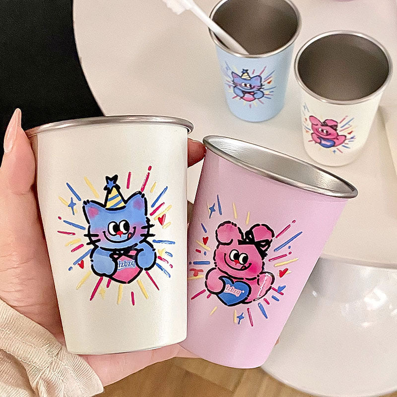 Trinkbecher mit Fröhlichem Katzenmotiv Brehn