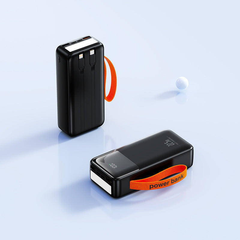 Tragbare Powerbank mit Integriertem Kabelmanagement und Schnellladefunktion Brehn