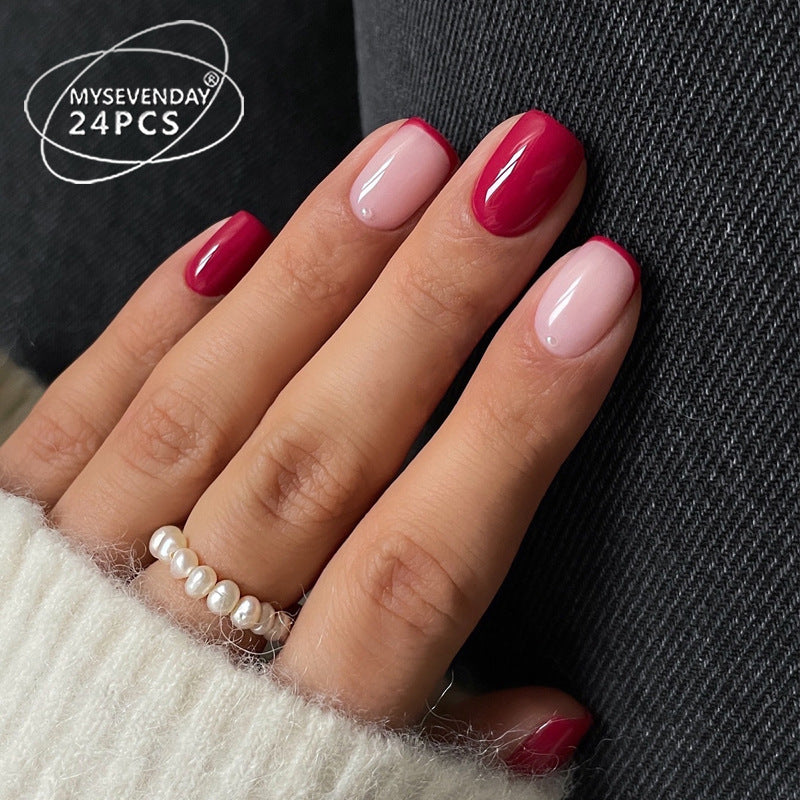 Elegante Press-On Nagelspitzen mit französischem Tip Design Brehn
