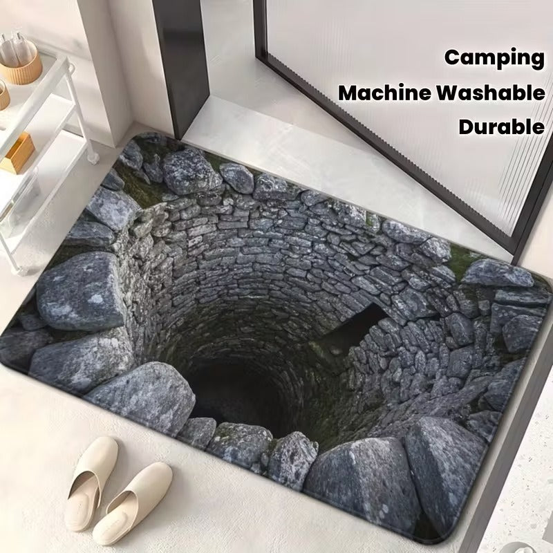 Künstlerische 3D Höhlen-Szene Bereichsmatte Brehn