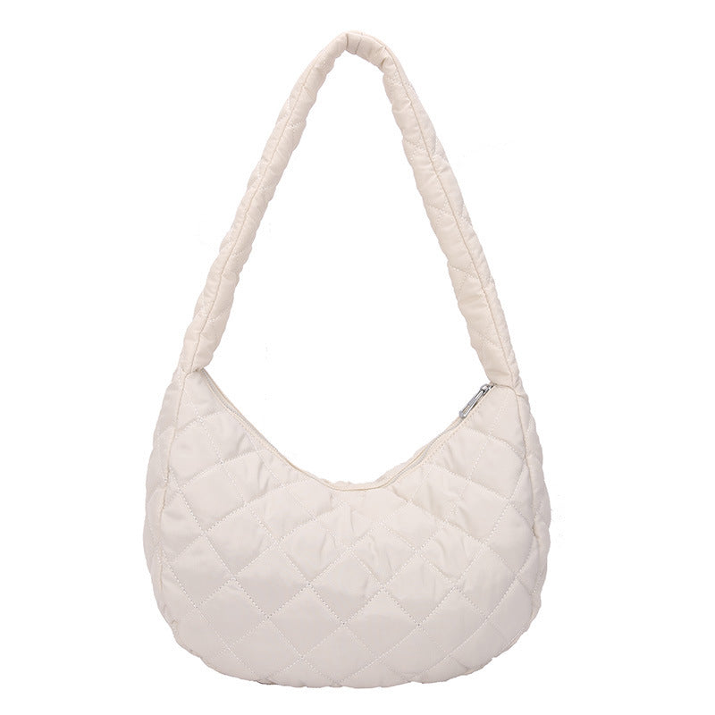 Gepolsterte Hobo-Schultertasche