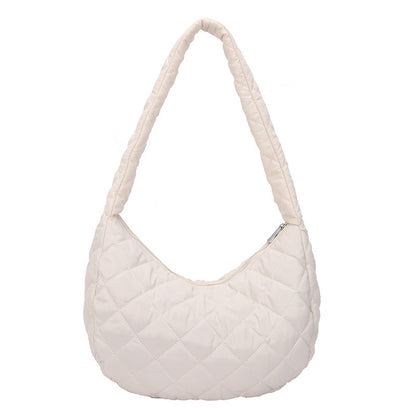 Gepolsterte Hobo-Schultertasche