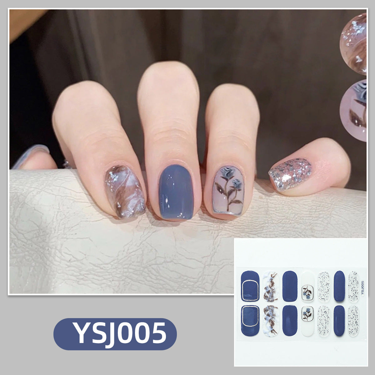 Kunstvolle Nagelverzierung mit Glitzerdetails Brehn