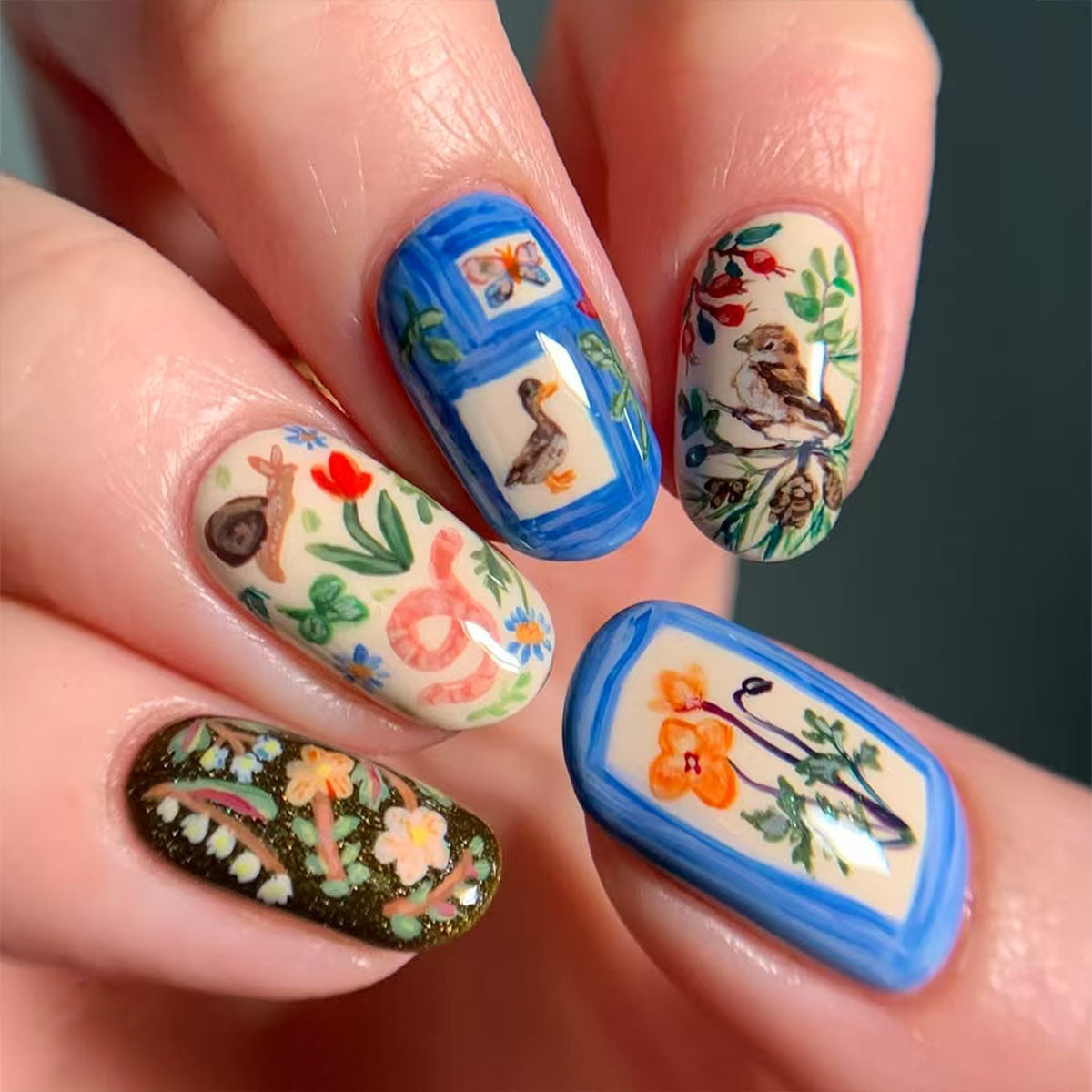 Kunstvolle Nagelkunst Brehn