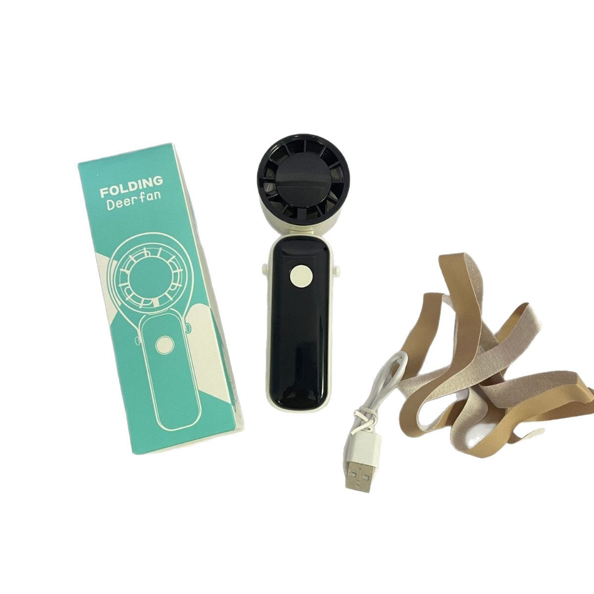 Unisex Tragbarer Faltventilator mit USB-Aufladung Brehn