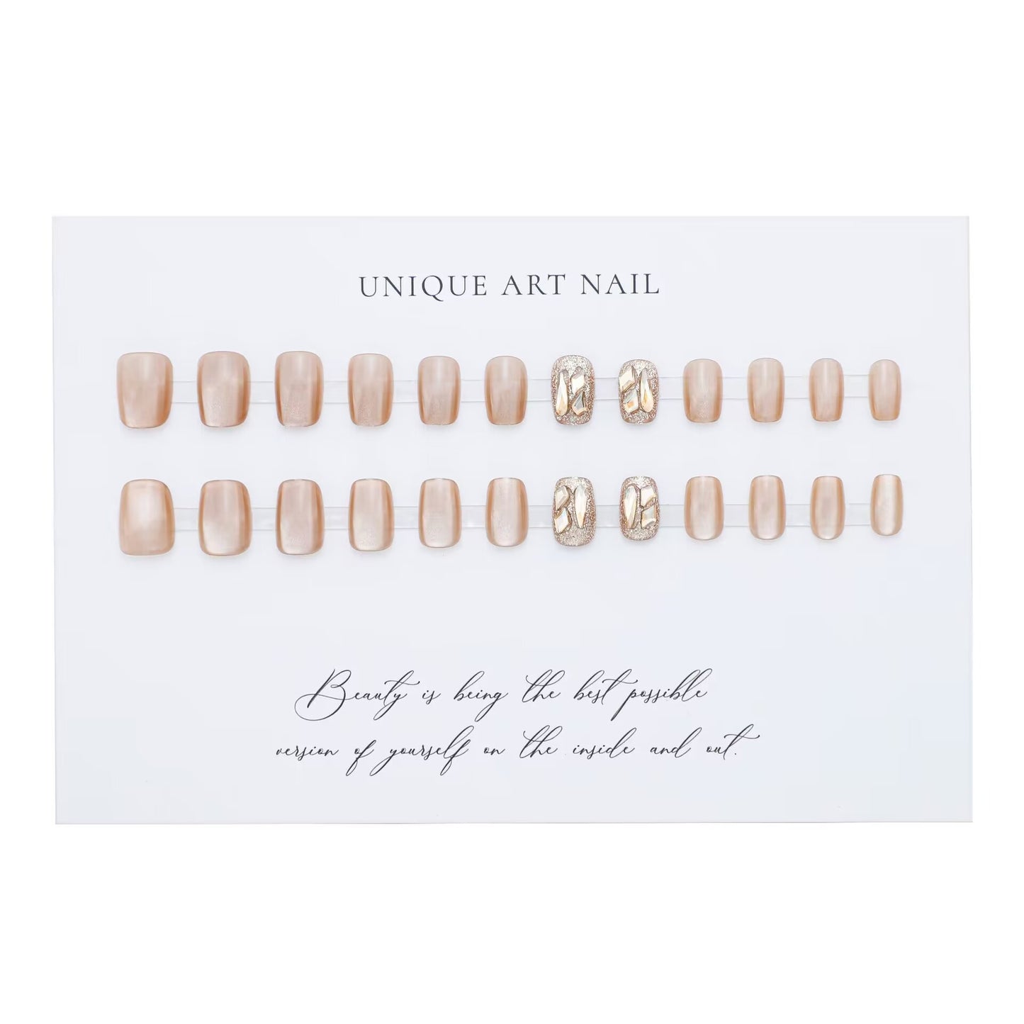 Glamouröse dekorative Nagelkunstverlängerungen Brehn