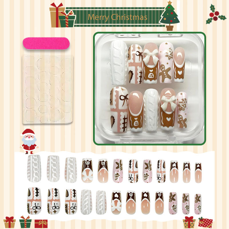 Kunstnagelset mit weihnachtlichen Motiven Brehn