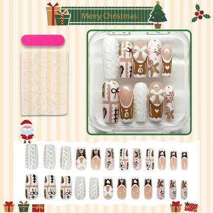 Kunstnagelset mit weihnachtlichen Motiven Brehn