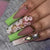Blumengestützte Press-On Nail Art Brehn