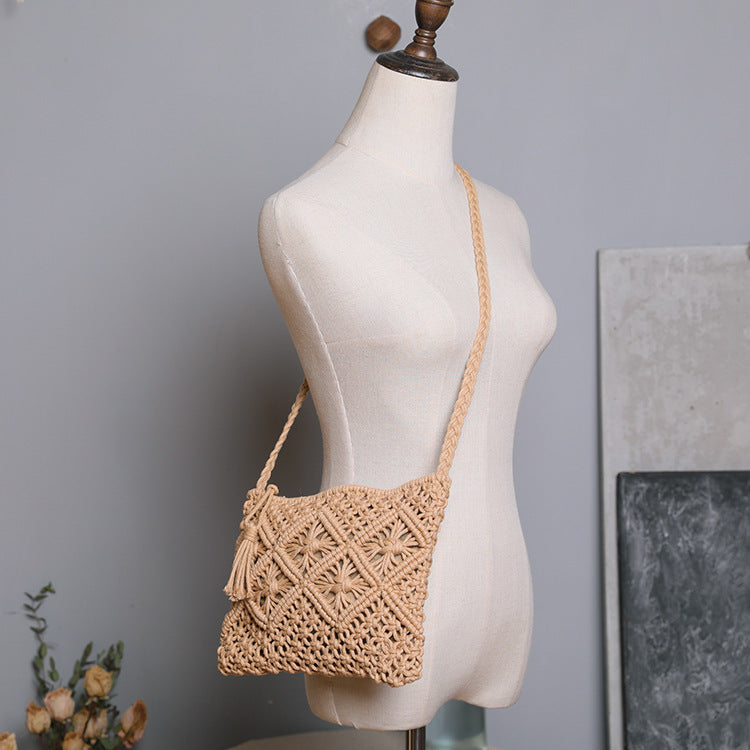 Handgefertigte Makramee Schultertasche Brehn