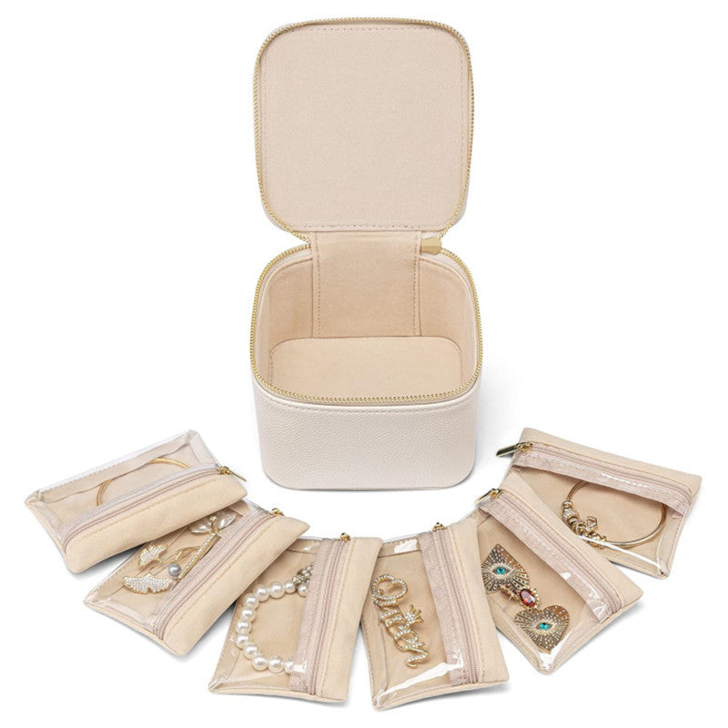 Schmuck-Organizer Tasche mit Transparenten Fächern Brehn