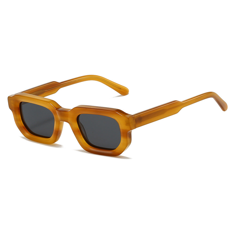 Damen moderne Sonnenbrille mit eckigem Rahmen und UV-Schutz Brehn