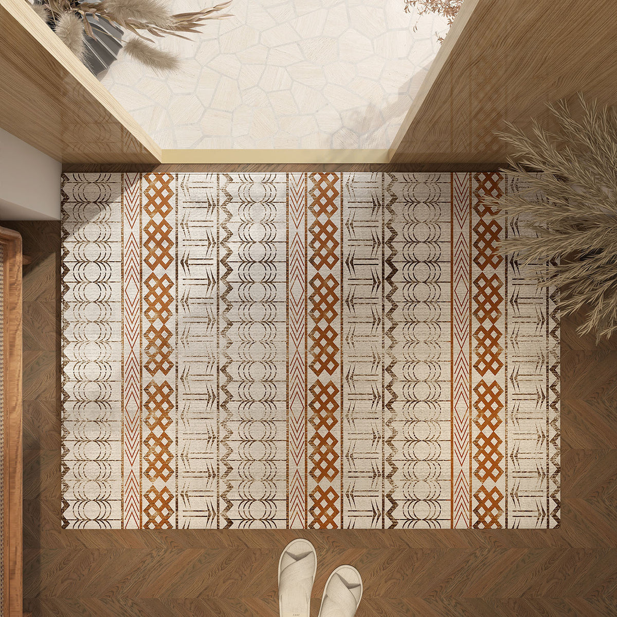 Abstraktes gemustertes Teppichboden