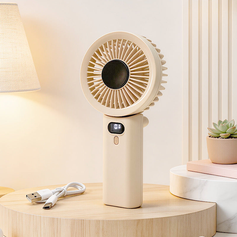 Damen Tragbarer Handventilator mit temperaturregulierender Anzeige Brehn