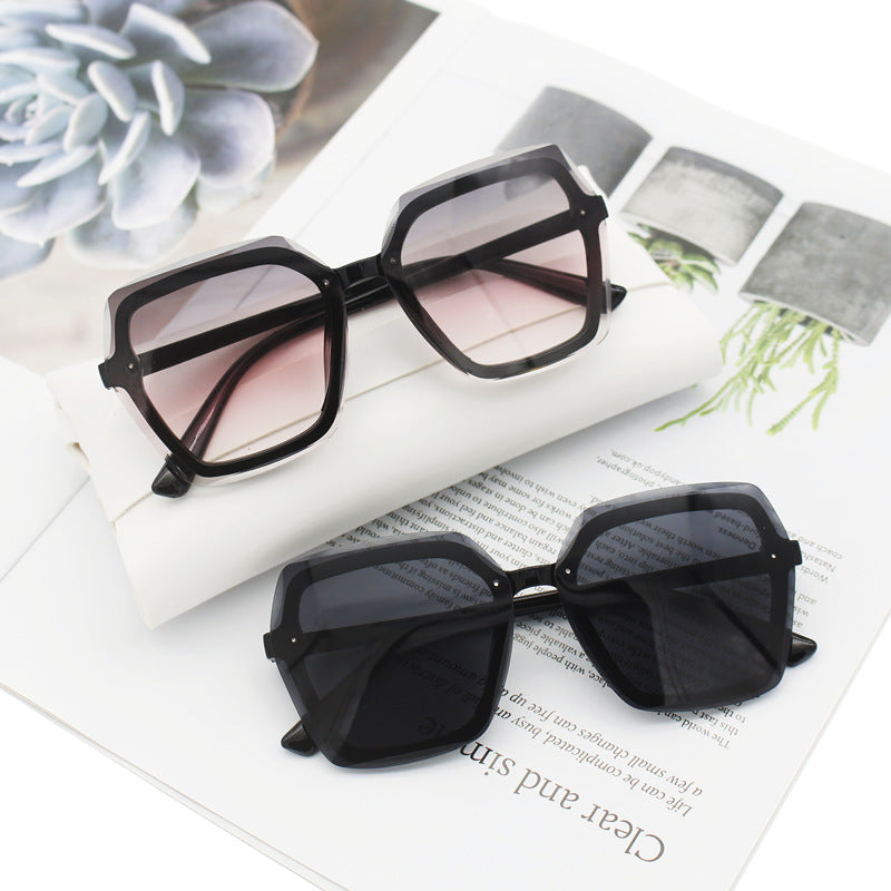 Damen übergroße geometrische Sonnenbrille Brehn