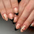 Kunstnagelset mit elegantem Schwarz-Pink-Design und glänzenden Akzenten Brehn