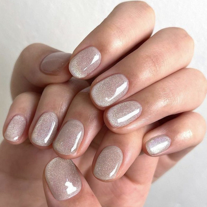 Premium Shimmer Press-On Nagelset Brehn