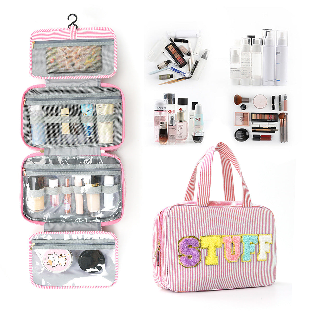 Multifunktionale Kosmetik-Organizer Tasche mit Aufhängbarem Design Brehn