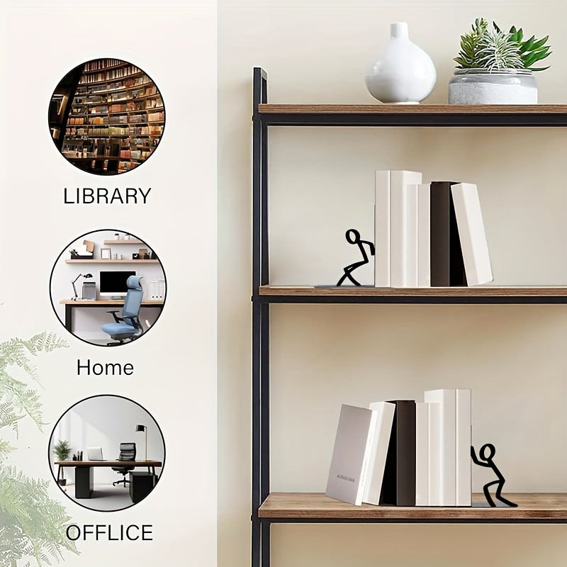 Dekorative Buchstützen mit verspieltem Figuren-Design
