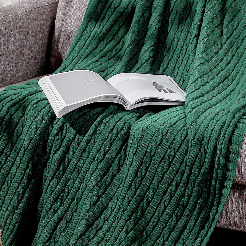 Home Gemütliche Strickdecke