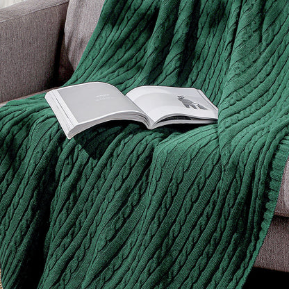Home Gemütliche Strickdecke