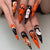 Halloween-Themen Stiletto Press-On Nägel Brehn