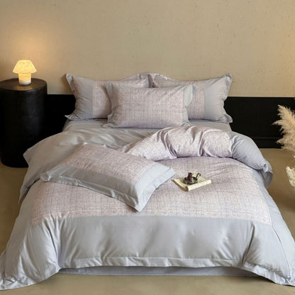 Luxus Baumwoll-Mischung Bettdeckenbezug und Kissenbezug Bettwäsche Set