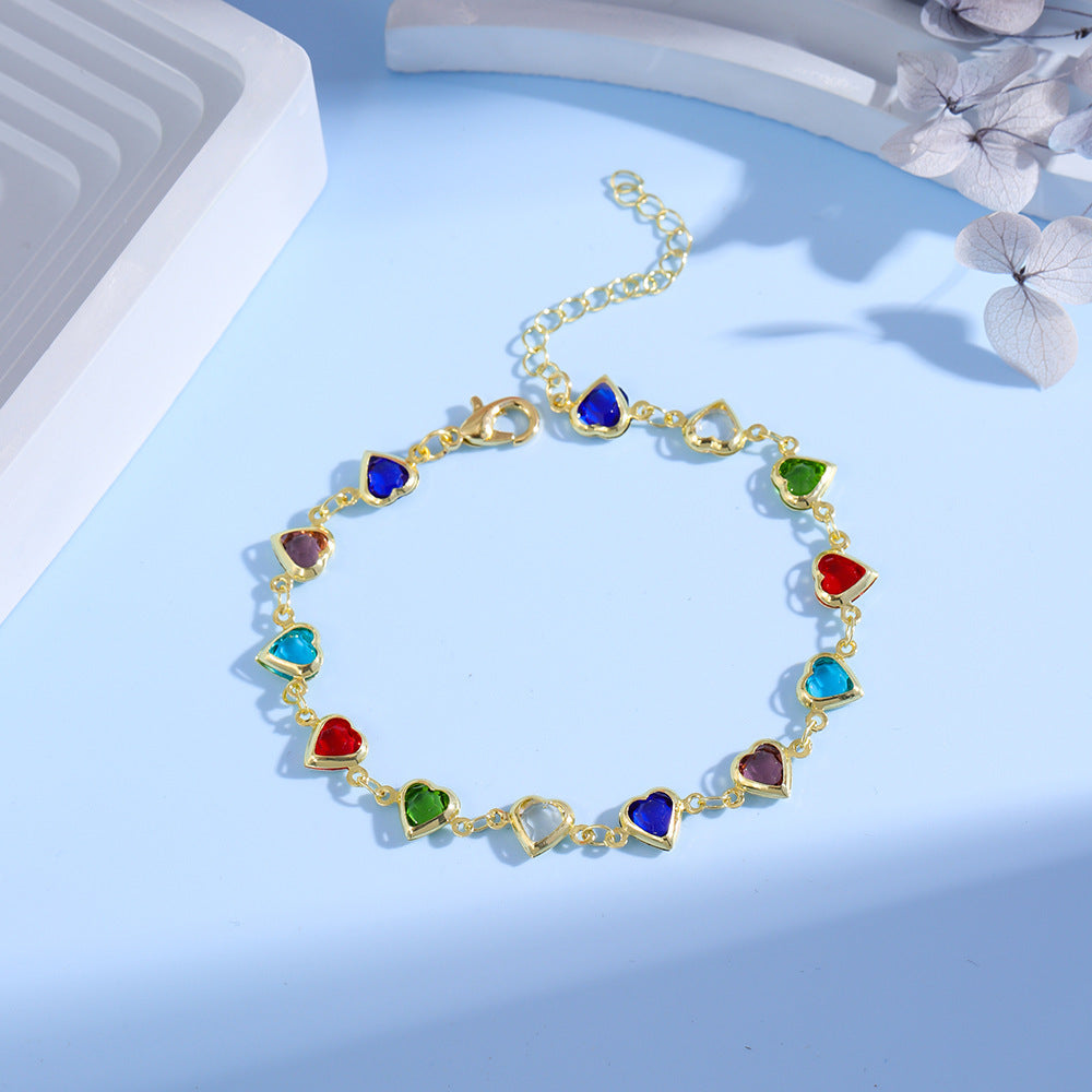 Herzförmiges Charm Armband Brehn