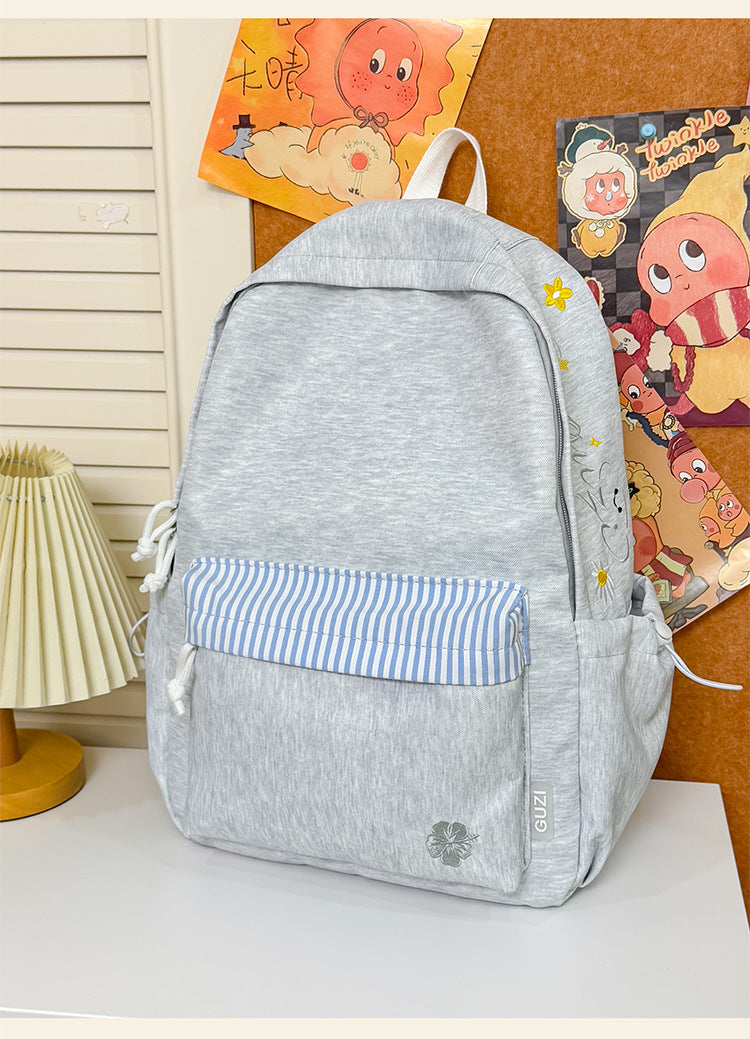 Lässiger Baumwollmischung Rucksack