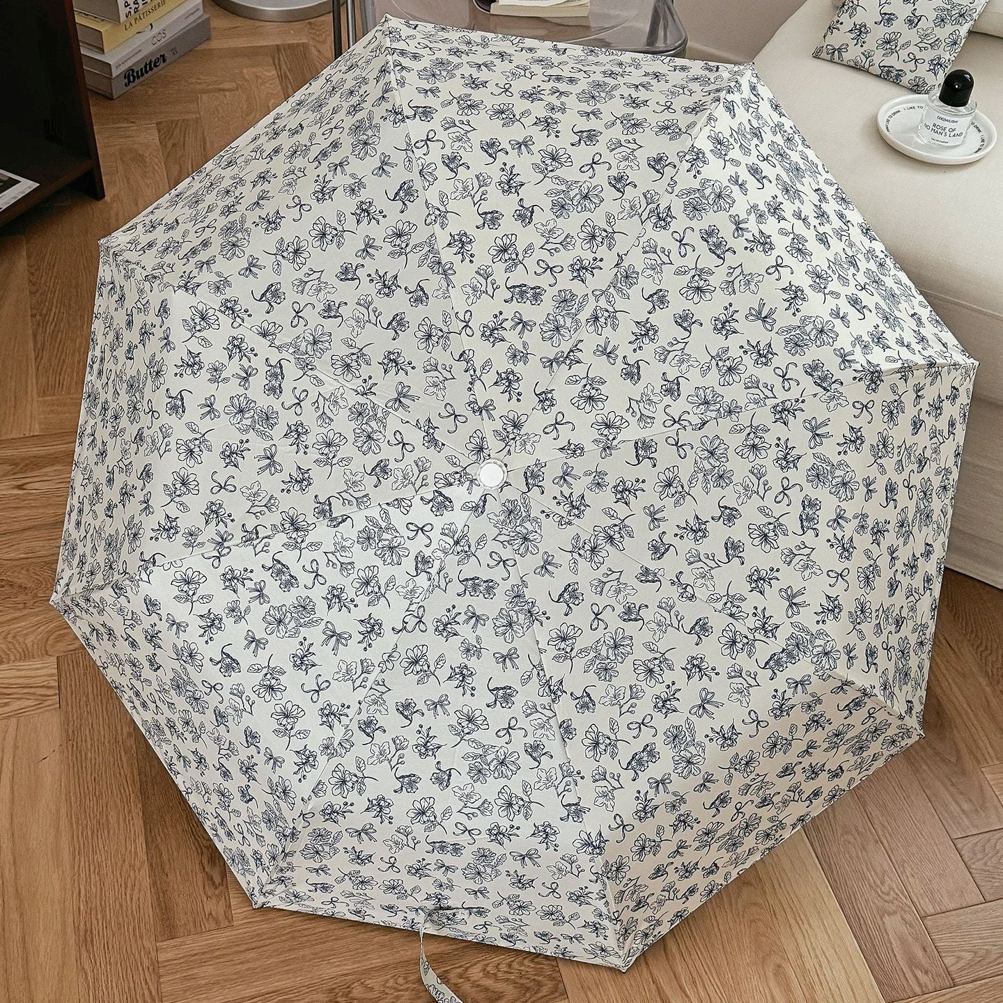 Damen Faltbare Einkaufstasche mit floralem Design Brehn