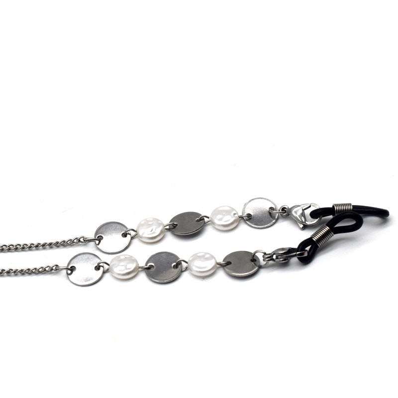 Eleganter Metallic Ketten-Brillenhalter Brehn