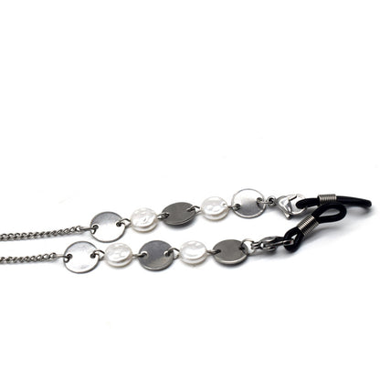 Eleganter Metallic Ketten-Brillenhalter Brehn