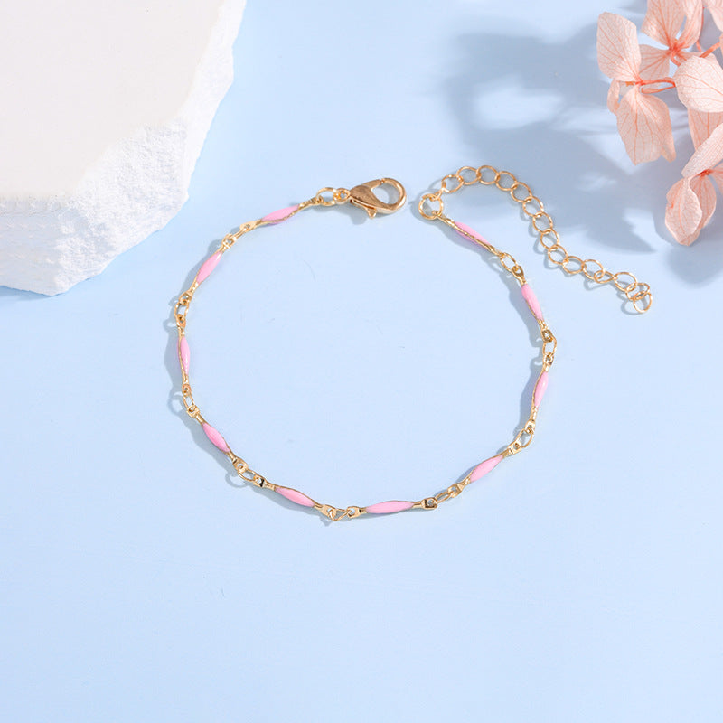 Elegante verstellbare Edelstein-Kettenarmband Brehn