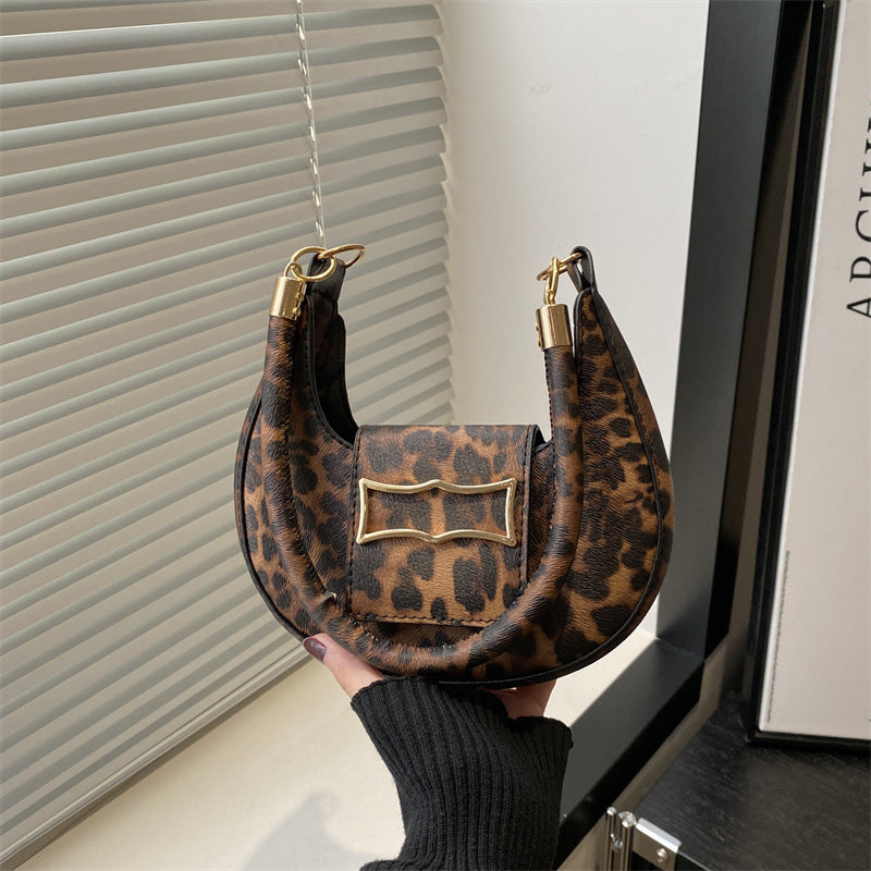 Stylische Leopardenmuster-Handtasche Brehn