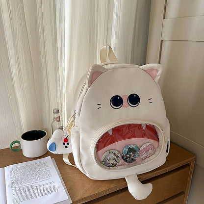 Süßer Katzen-Themen Mini-Rucksack