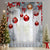 Dekorative florale Druck transparente Gardine