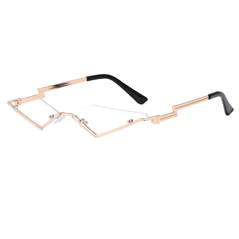 Damen geometrische Designer-Sonnenbrille mit innovativem Rahmen Brehn