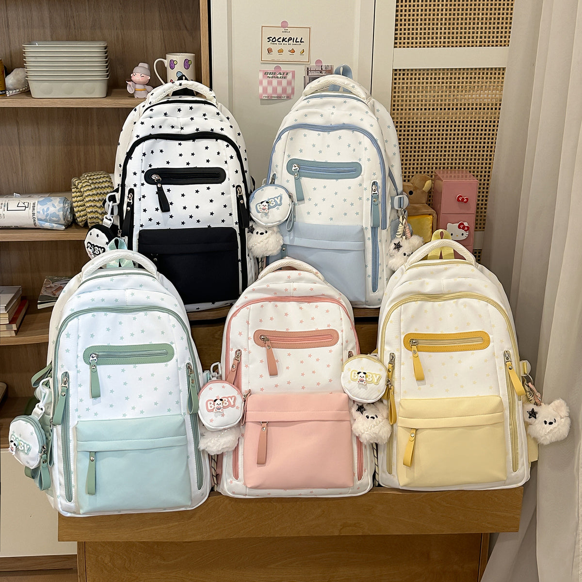 Stylische Stern-beschmückte Mode-Rucksack Brehn