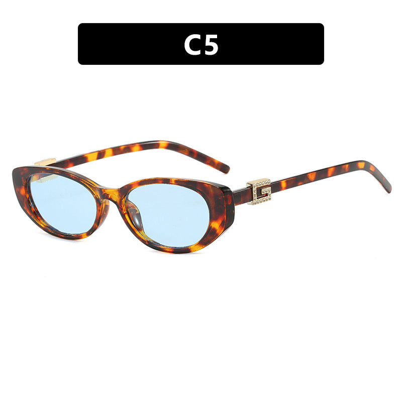 Damen cat-eye Sonnenbrille mit elegantem Metallrahmen und schützendem UV-Filter Brehn