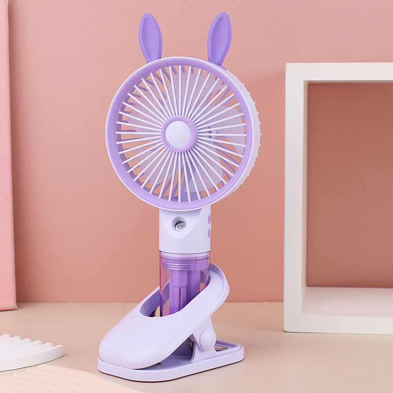 Frauen Tragbarer Mini Ventilator mit Sprühfunktion Brehn
