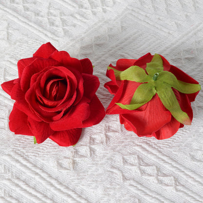 Elegante Stoff-Rosen-Haarspange
