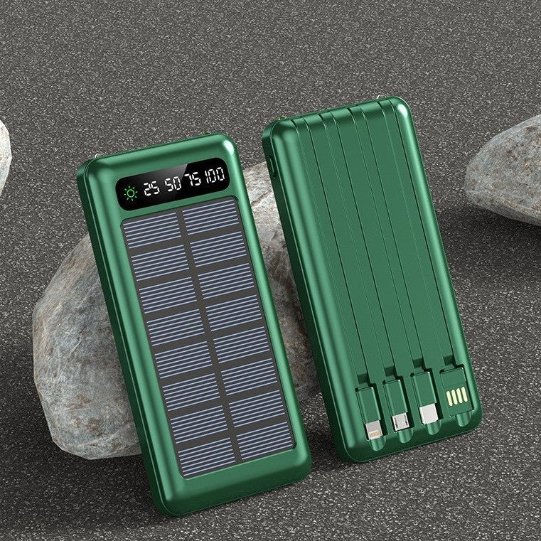 Solar Powerbank mit Multifunktionalen Ladeoptionen Brehn
