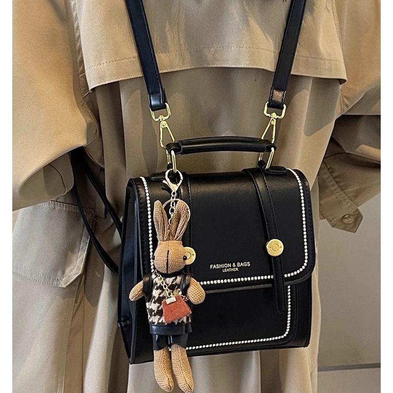 Vintage-inspirierte strukturierte Satchel-Tasche Brehn