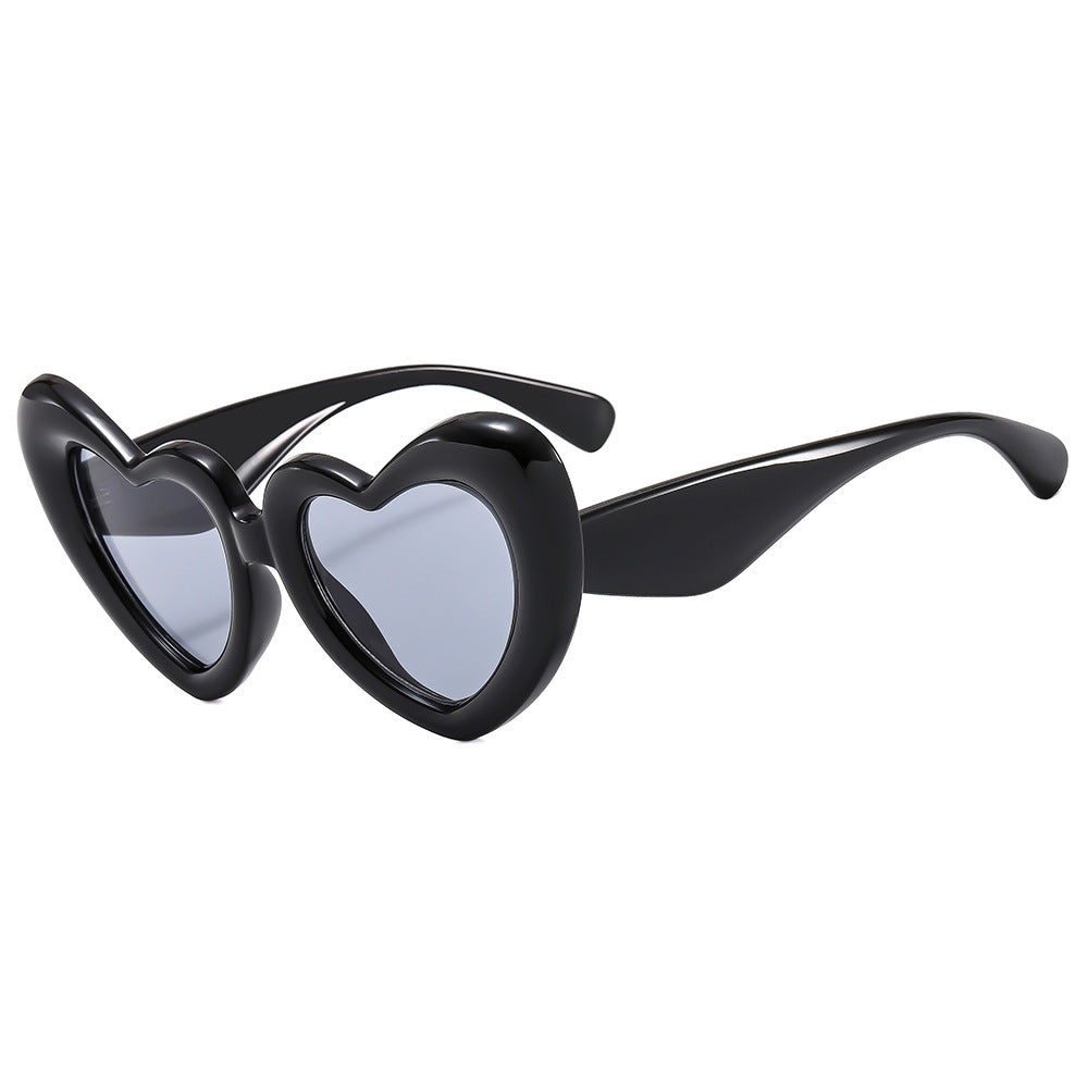 Damen Herzförmige Sonnenbrille mit stylischem Rahmen Brehn