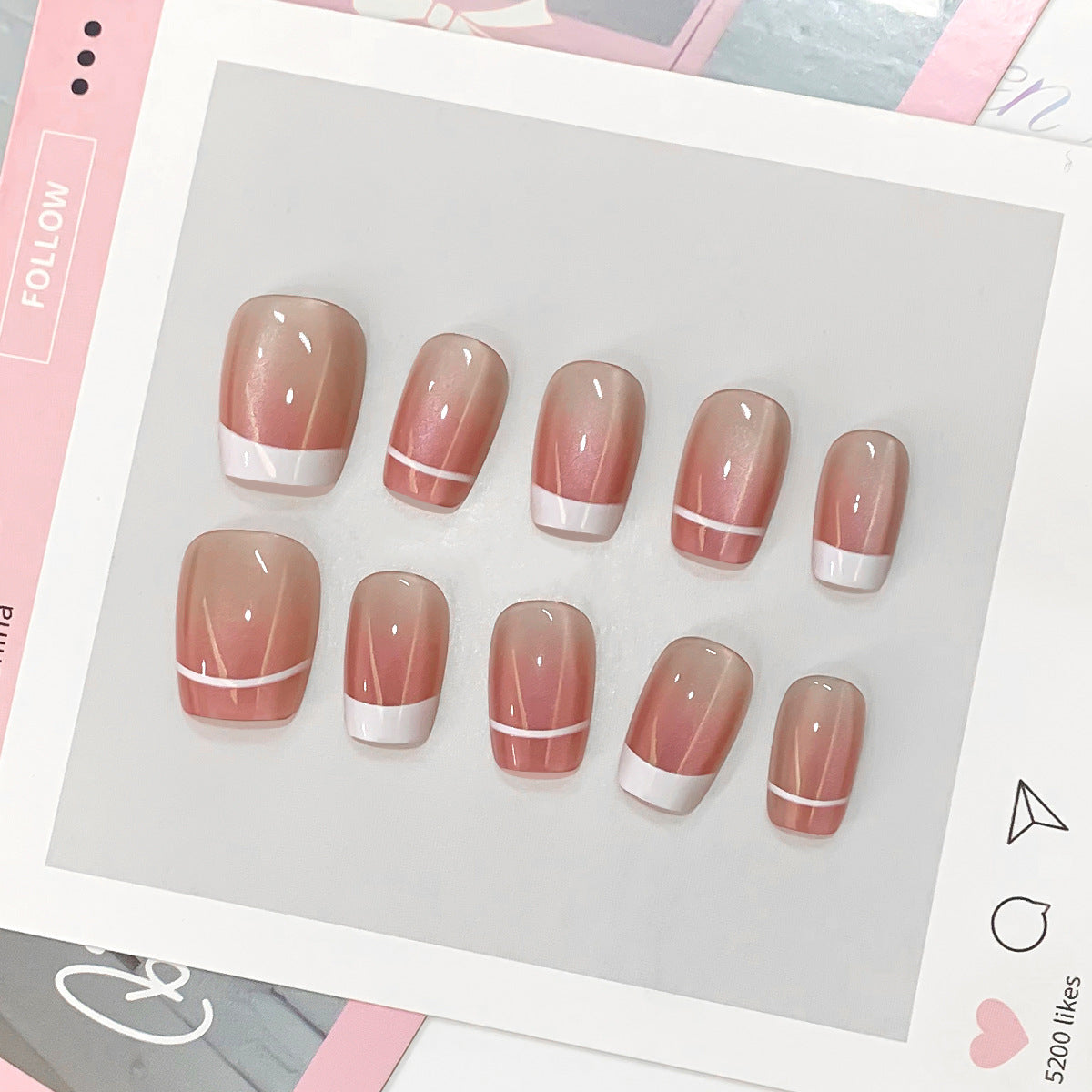 Kunstvolle French Nagelspitzen Brehn