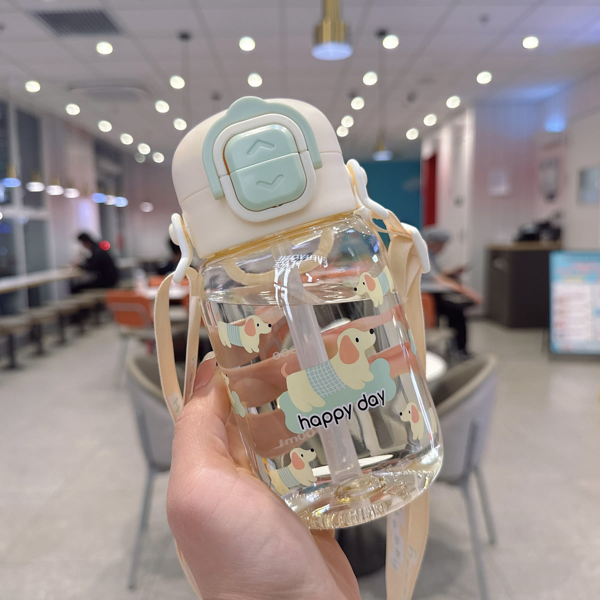 Damen Kreative Trinkflasche mit ergonomischem Deckel Brehn