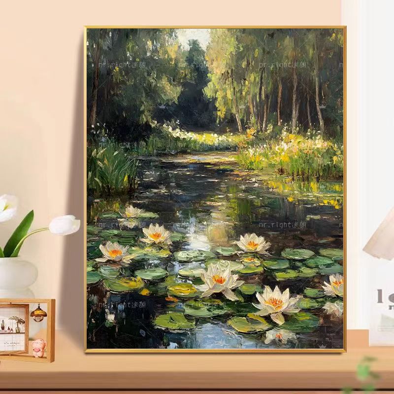 Florale Landschaft Ölgemälde Wandkunst Brehn
